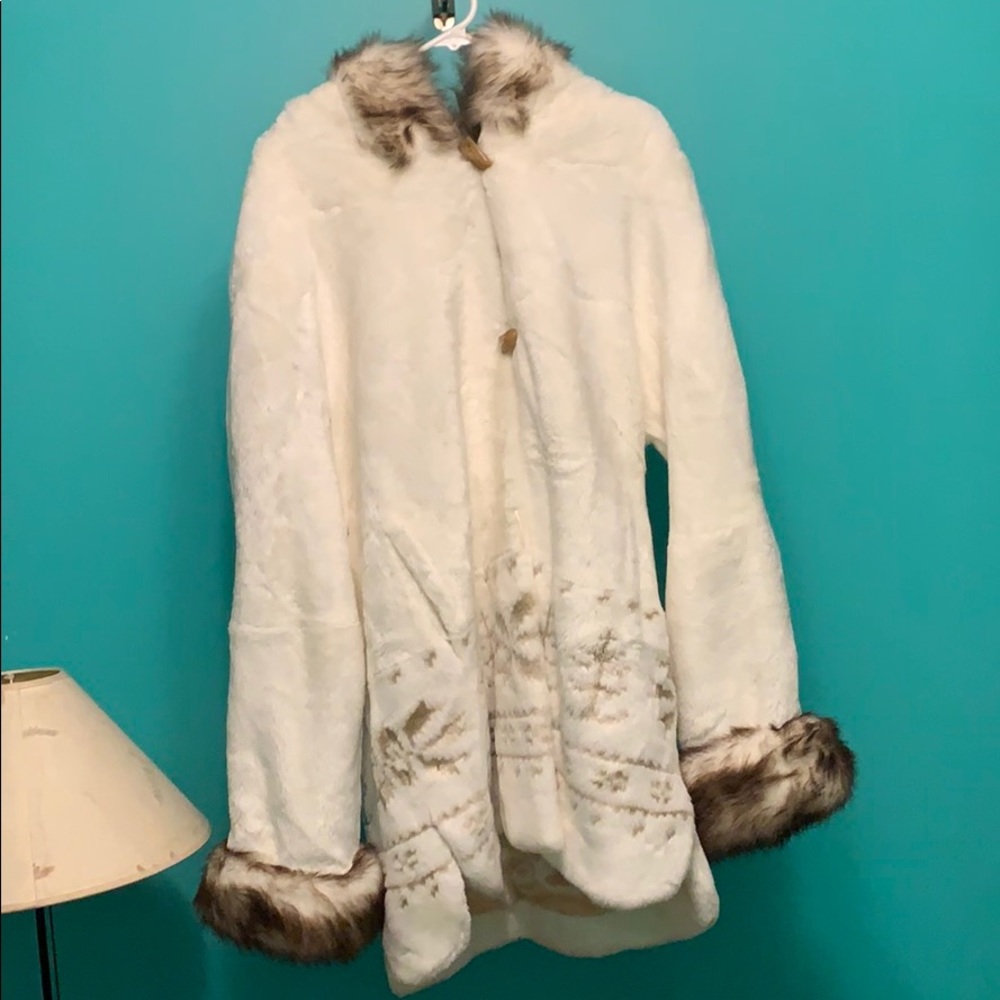 Coldwater Creek Faux Fur Jacket
